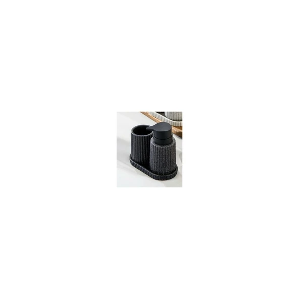 COOKER CKR3430 SİYAH BANYO SETİ STONEWARE 3'LÜ ürün görseli 1