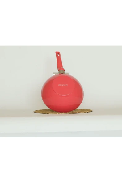 Wok Tava 24 cm Pembe - Sebze, Et, Tavuk, Sote ve Noodle Yemekleri İçin - Resim 4