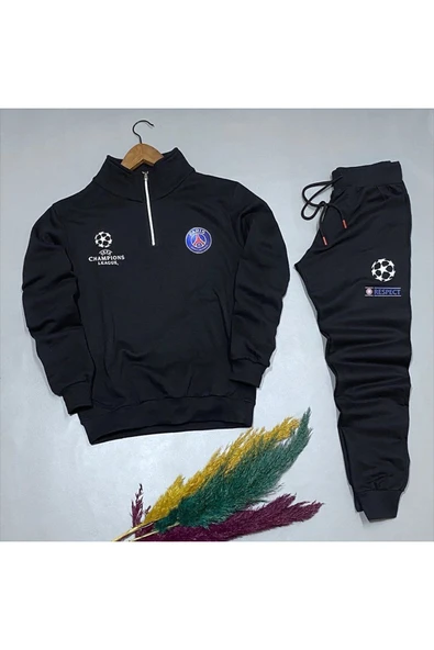 Yarım Fermuarlı Polar Sweat + Eşofman ürün görseli 1