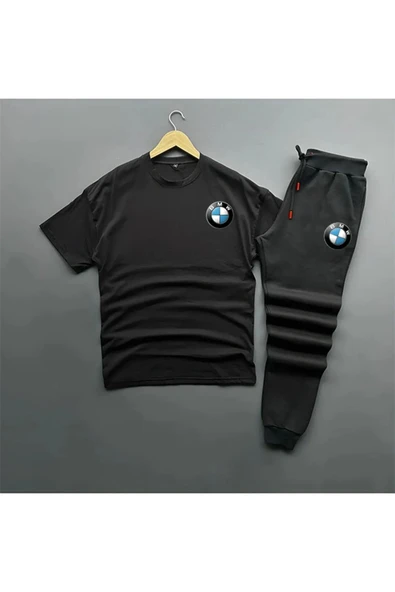 YENİ SEZON OVERSİZE TSHIRT VE EŞOFMAN ALTI BMW BASKILI 2'Lİ TAKIM ürün görseli 1
