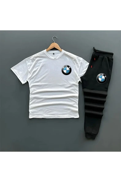 YENİ SEZON OVERSİZE TSHIRT VE EŞOFMAN ALTI BMW BASKILI 2'Lİ TAKIM ürün görseli 1
