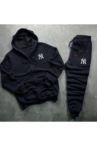 Fermuarlı Sweatshirt + Eşofman Kışlık 2'li Kombin ürün görseli 1