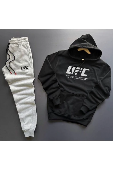 UFC Kanguru Sweatshirt Hoodie + Eşofman Kombin ürün görseli 1