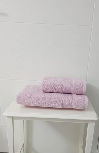 %100 Pamuk Havlu 2 li Set ( 1 Adet 70X140 Banyo Havlusu + 1 Adet 50X90 El Yüz Havlusu) ürün görseli 1