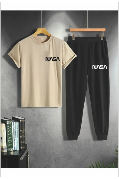 Oversize NASA  baskılı erkek eşofman takımı SOHYPE ürün görseli 1