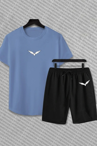T-Shirt Şort Takım BARDAK BASKILI ürün görseli 1
