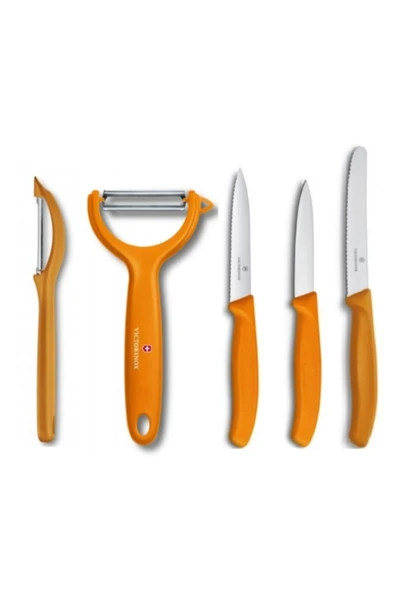 Victorinox Turuncu 5 Li Soyma Ve Soyacak Seti ürün görseli 1