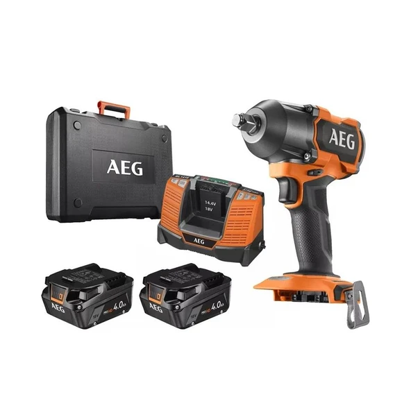 AEG BSS 18MTF12BL-402C 2x4Ah Akülü Darbeli Somun Sıkma ürün görseli 1