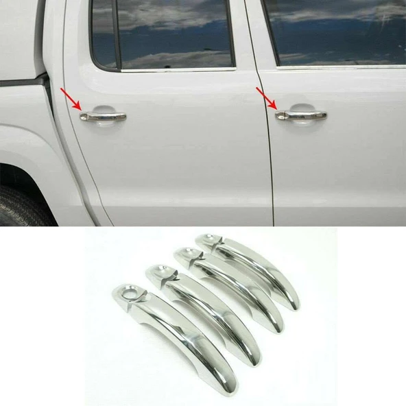 Volkswagen Amarok Uyumlu 2010 Sonrası Kapı Kolu ABS (Plastik) Krom ürün görseli 1