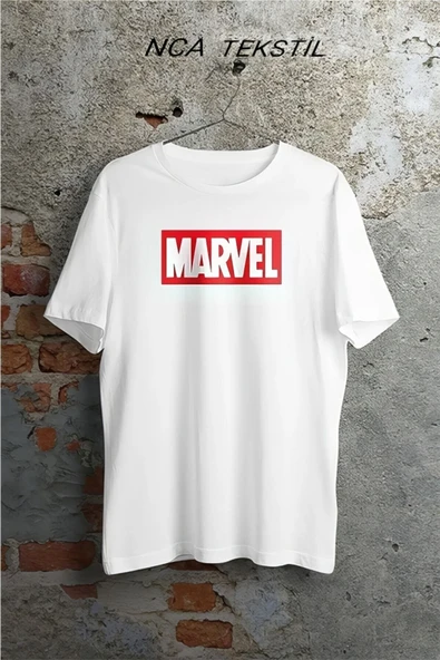 Marvel Baskılı Original Ünisex Yazlık T-shirt Beyaz ürün görseli 1
