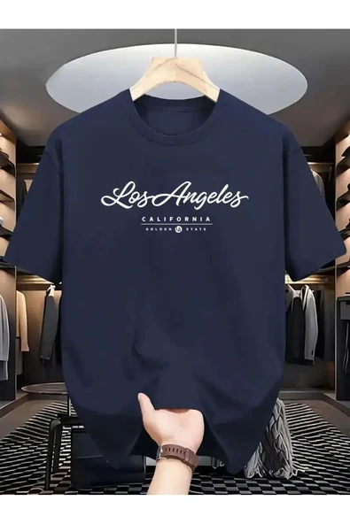 Los Angels GoldenState Baskılı Oversize Tshirt ürün görseli 1