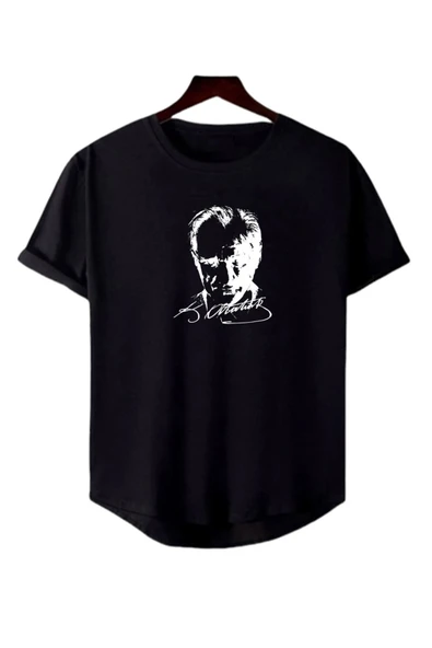 Atatürk Baskılı Original Ünisex Yazlık T-shirt ürün görseli 1
