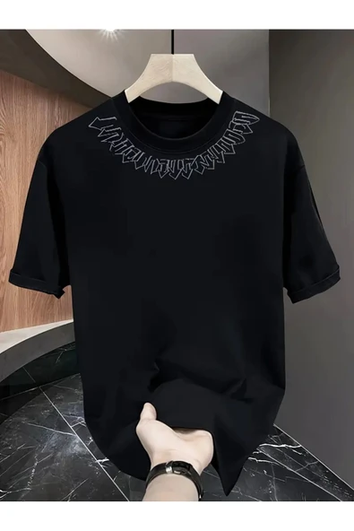 Yaka Baskılı özel tasarım Unisex Tshirt ürün görseli 1