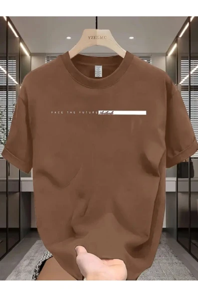 Face To Future Baskılı Oversize Tshirt ürün görseli 1