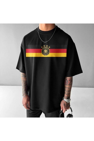Almanya milli takım  tasarım Baskılı özel Unisex Tshirt ürün görseli 1