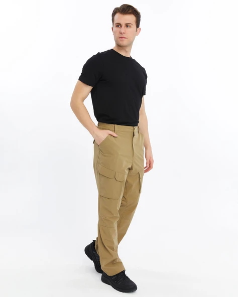 Mapamyumco Quick Dry Cargo Trekking Erkek Pantolon-BEJ - Resim 2