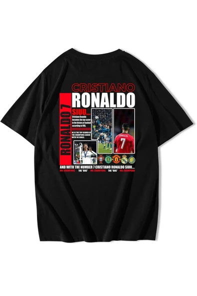 Messi.cr7.Neymar.mbappe. özel tasarım Unisex Tshirt ürün görseli 1