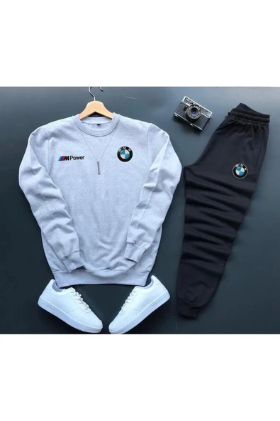 Bmw Mpower Baskılı Unisex Eşofman Takımı 2'li set combin ürün görseli 1