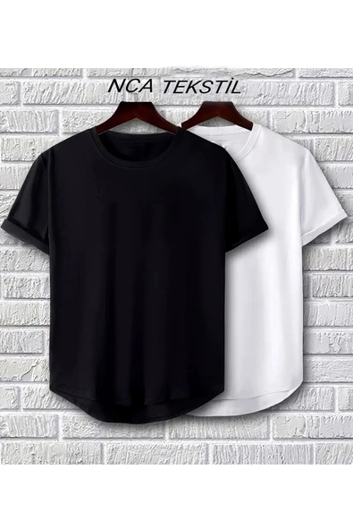 Baskısız Original Ünisex Yazlık T-shirt 2 li Set Takım ürün görseli 1