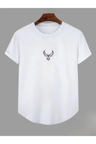 Kuş Baskılı Original Ünisex Yazlık T-shirt ürün görseli 1