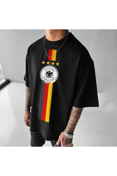 Almanya milli takım  tasarım Baskılı özel Unisex Tshirt ürün görseli 1