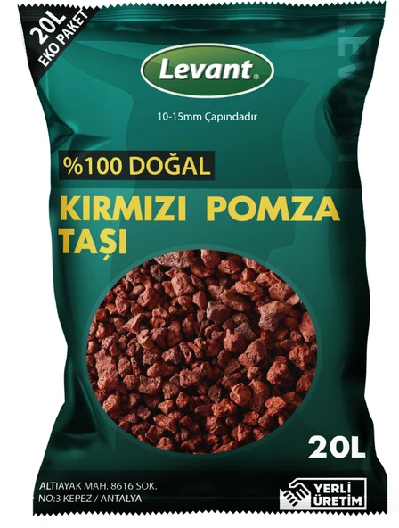 KIRMIZI POMZA TAŞI 20 L 10-15 MM ürün görseli 1