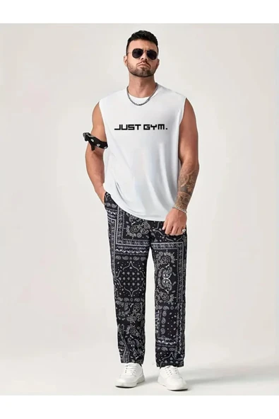 Just Gym tasarım Baskılı özel Unisex Kolsuz  Tshirt ürün görseli 1
