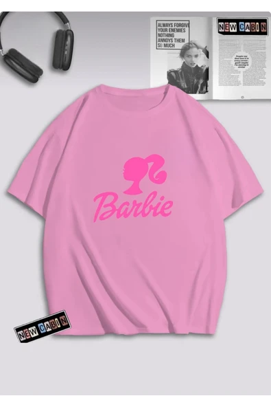 Kadın Pamuklu Kumaş Ön Baskılı Oversize T-shirt ürün görseli 1