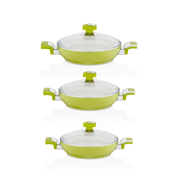 6 Parça Seramik Omlet Set Yeşil ürün görseli 1