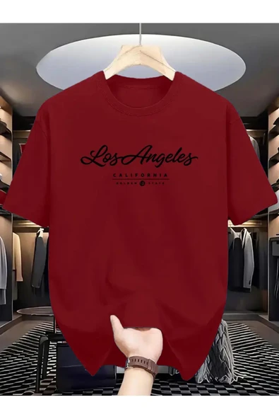 Los Angels GoldenState Baskılı Oversize Tshirt ürün görseli 1