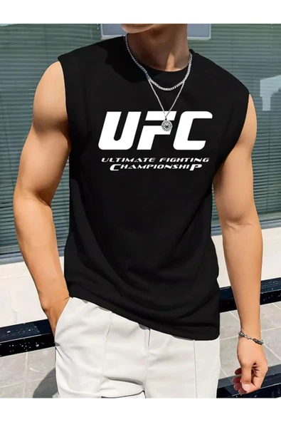 UFC tasarım Baskılı özel Unisex Kolsuz  Tshirt ürün görseli 1