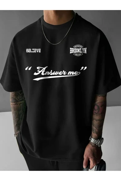 Brooklyn Belive tasarım Baskılı özel Unisex Tshirt ürün görseli 1