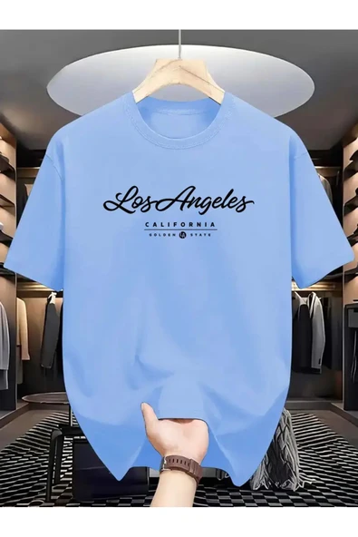 Los Angels GoldenState Baskılı Oversize Tshirt ürün görseli 1
