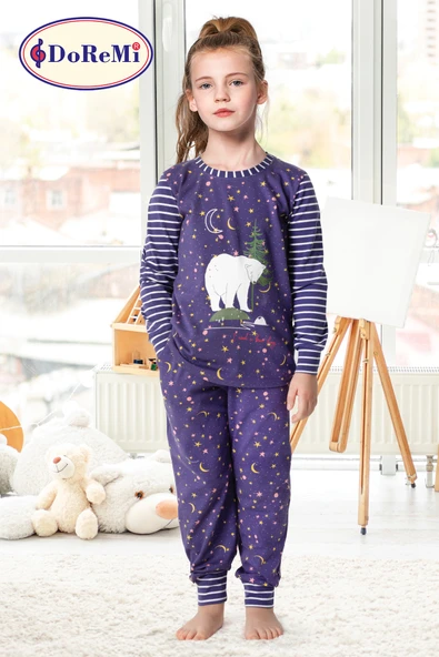 DoReMi Kız Çocuk Pijama Takımı ürün görseli 1