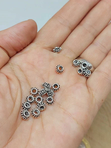 925 Ayar Gümüş Boncuk Ara Malzeme 3.5*5.5mm/3 adet (56076) ürün görseli 1