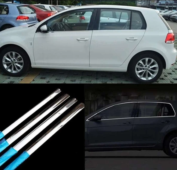 Volkswagen Golf Uyumlu 7 Golf 7,5 Cam Çıtası Krom ürün görseli 1