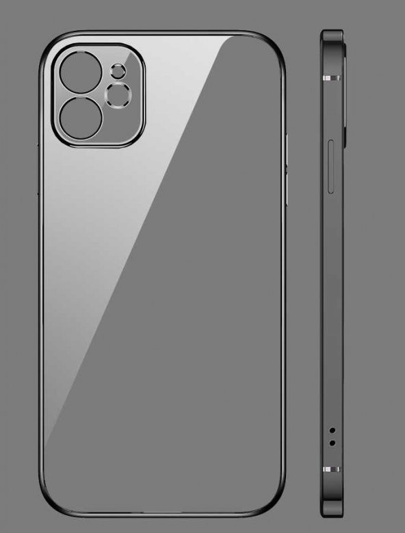 iPhone 11 Kılıf Gbox Matte Electroplated Silikon - Resim 3