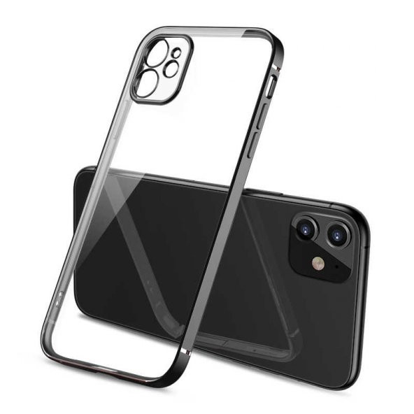 iPhone 11 Kılıf Gbox Matte Electroplated Silikon - Resim 8