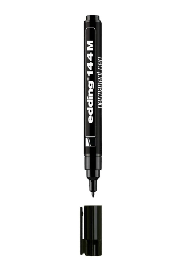 Edding Çok Amaçlı Asetat Kalemi 144 M - Permanent Kalem 1.0mm Siyah (10 Lu Paket) ürün görseli 1