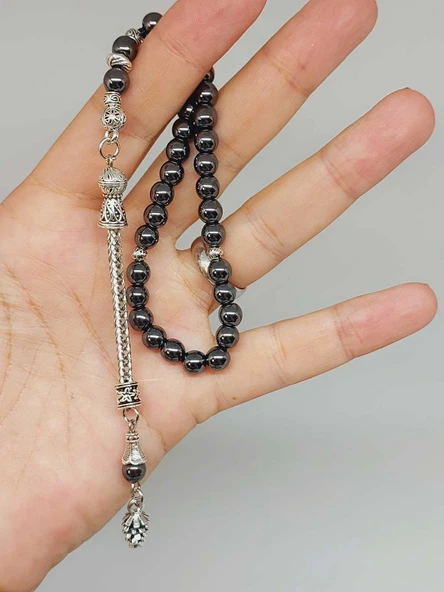 Hematit Taşı 33lük Tesbih 6mm (3214) - Resim 5