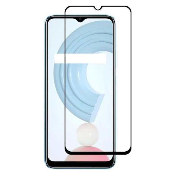 Bufalo Realme C21 Ekran Koruyucu Seramik Mat Nano 9D Tam Kaplama Siyah ürün görseli 1