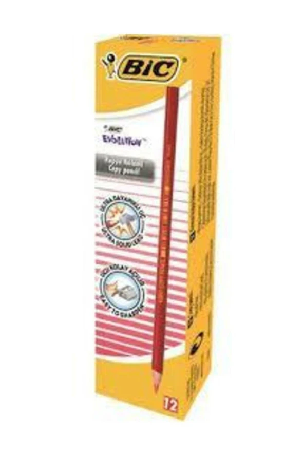 Bic Kopya Kalemi Evolution Kırmızı Kurşun Kopya Kalemi (72 Li Paket) ürün görseli 1
