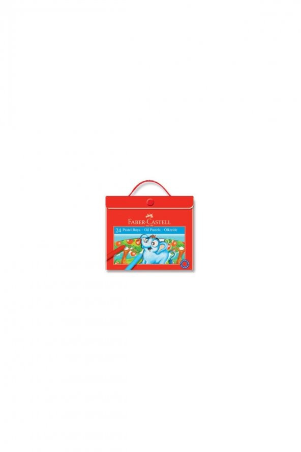 Pastel Boya 24 Renk Plastik Çantalı Faber Castel 24 Renk Pastel Boya Çantalı Plastik ürün görseli 1