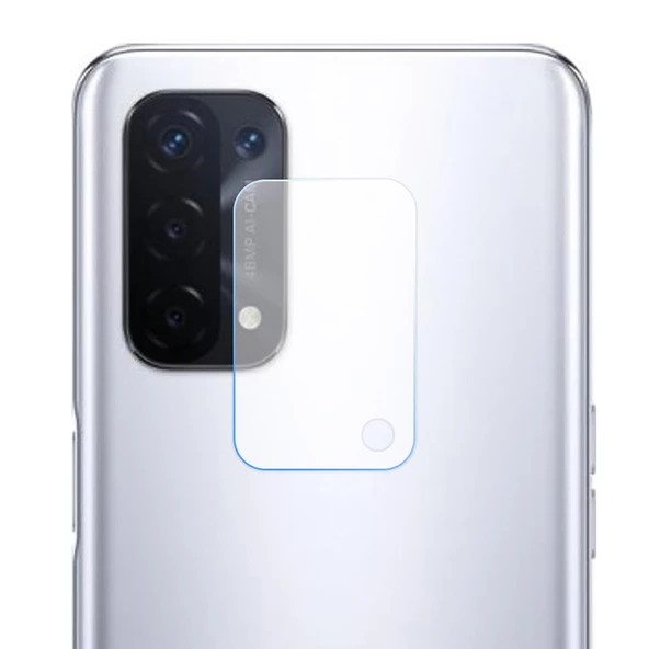 Oppo A74 Kamera Lens Koruyucu 3D Cam Şeffaf ürün görseli 1