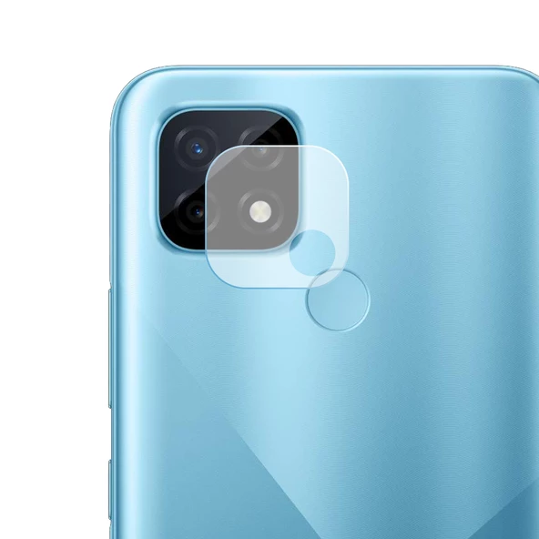 Realme C21 Kamera Lens Koruyucu 3D Cam Şeffaf ürün görseli 1
