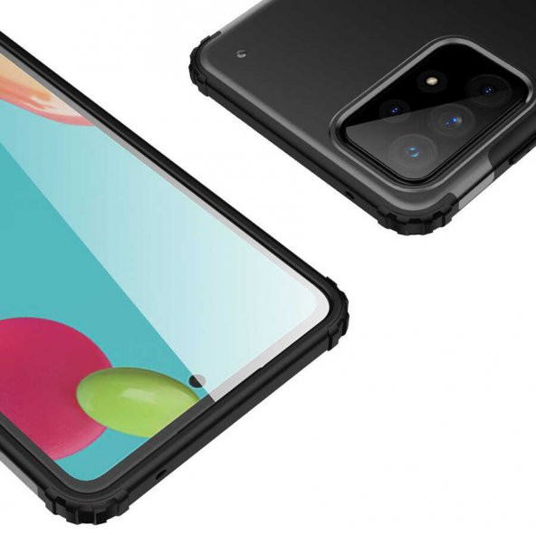 Ceponya Samsung Galaxy A52 Kılıf Kamera Çıkıntılı Airbag Tasarım Sert Silikon ürün görseli 1