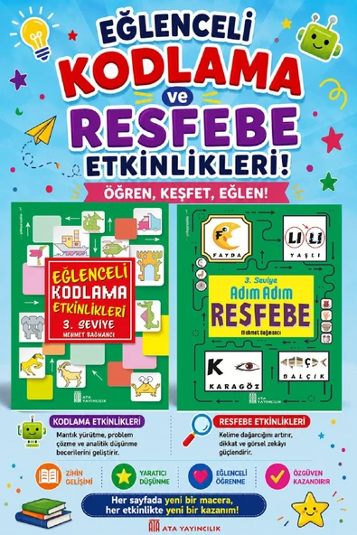 3.Sınıf Eğlenceli Kodlama ve Resfebe ürün görseli 1