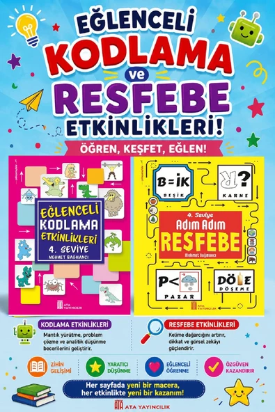 4.Sınıf Eğlenceli Kodlama ve Resfebe ürün görseli 1