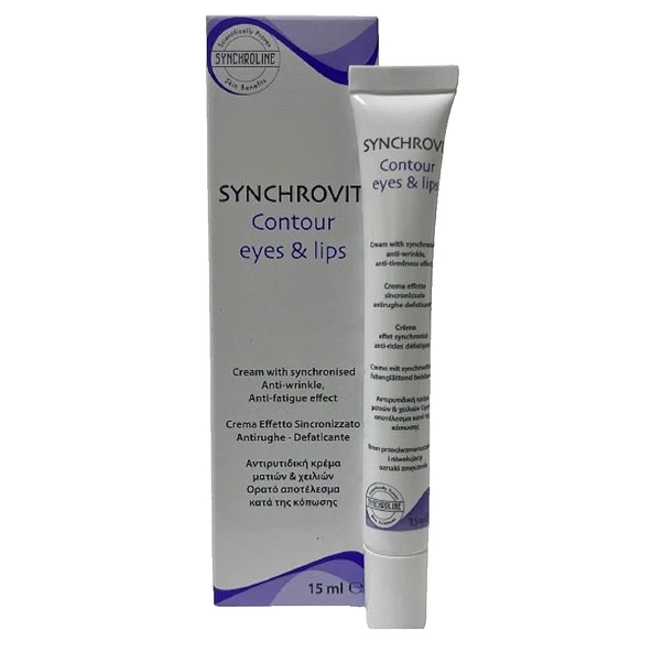 Synchroline Synchrovit Göz ve Dudak Çevresi Bakım Kremi 15ml ürün görseli 1