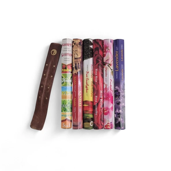 Assorted, Sandal, Pine Eucalyptus, Rose, Orchid, Lavander 6x20 Tütsü-Hediyeli ürün görseli 1
